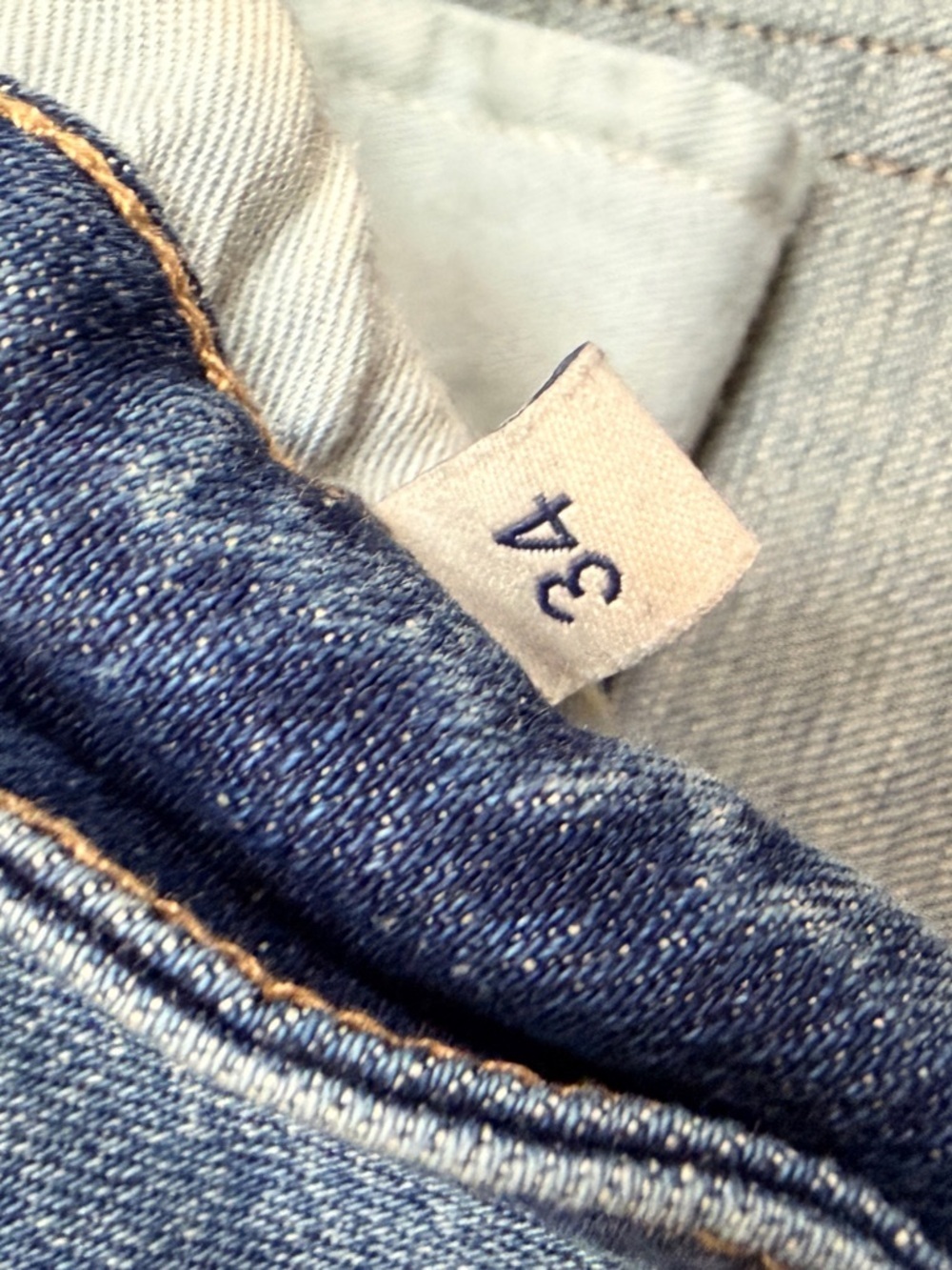Oliver Logan Cropped Wide Leg Jeans Raw Hem Size 34 High Rise - Picture 3 of 7